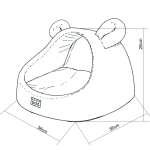 Kukaňa Golden Dog pre psa a mačku s vankúšom – 36 x 38 x 28 cm, krémová